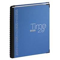 Exacompta Time 29 desk diary with linen cover blue grey