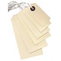 String Tags 70 X 35mm With 9Inch Buff String - Box of 1000