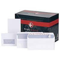Plus Fabric DL Plain White Envelopes - Box of 500