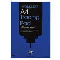 Clairefontaine -  A4 Goldline Professional Tracing Pad 90gsm Paper - White