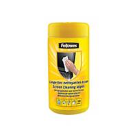 Fellowes FW99703 Screen Cleaning Wipe - Tub of 60 Sheets