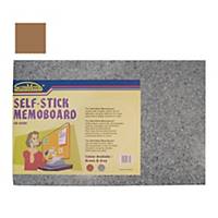 Suremark Self Stick Memo Board 60 X 40cm Brown
