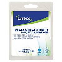 Lyreco remanufactured Brother inkt cartridge LC1240, cyaan