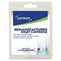 Lyreco compatible Brother ink cartridge LC-1240 red [600 pages]
