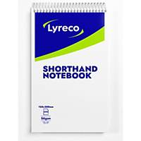Lyreco Shorthand Notebook Ruled 203x127mm - Pack Of 6