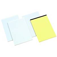 Office White A4 Memo Pads (Narrow Ruled) - Pack of 6 (6 X 80 Sheets)