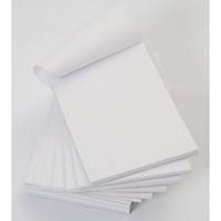 Office White 152 X 102mm Memo Pads (Plain) - Pack of 10 (10 X 80 Sheets)