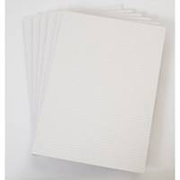Office White A4 Memo Pads (Quadrille) - Pack of 6 (6 X 80 Sheets)
