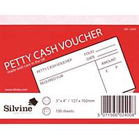 Petty Cash Voucher Pads 127x102mm - Pack of 10 Pads