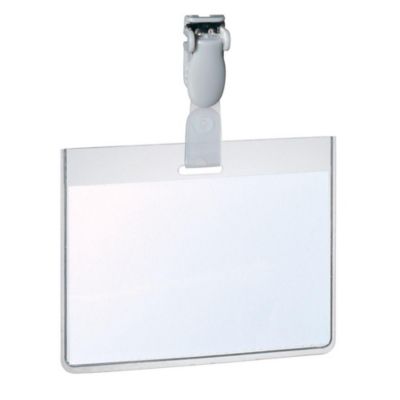 Durable Name Badge with Clip - 60 x 90mm, Pack of 25