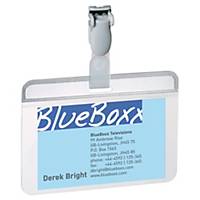 Durable Self-Laminating Clip Name Badge - Includes Clip - 60 x 90mm, Pack of 25