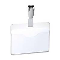 Durable 8147 badge with plastic clip 90x60mm - pack of 25