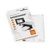 Durable BADGEMAKER Inserts 60x90mm -Pack 160 -Suitable for Laser/Inkjet Printers