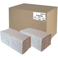 PrimaSoft 040112 Papierhandtücher mit ZZ-Falz, grau, 4200 Tücher