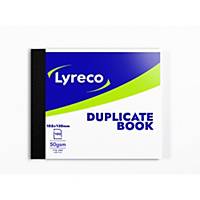 Lyreco 130 X 105mm Duplicate Book - 100 Numbered Sheets