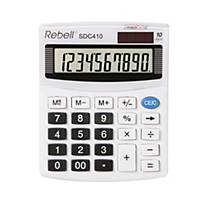 Stolní kalkulačka Rebell SDC410, 10-místný displej, bíla