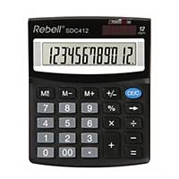 Stolní kalkulačka Rebell SDC412, 12-místný displej, černá