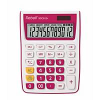 Stolní kalkulačka Rebell SDC912+, 12-místný displej, růžová