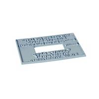 Stamp plate Colop Classic 2360, costomizable, 5 rows