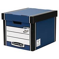 Fellowes Bankers Box Premium Tall Storage Box (Blue) - Pack of 10