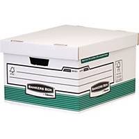 Fellowes Bankers Box Storage Box (Green/White) - Pack of 10