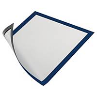 Durable DURAFRAME Magnetic Document Signage Frame - A4 Dark Blue, Pack of 5