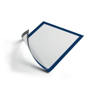 Durable DURAFRAME Magnetic Document Signage Frame - A4 Dark Blue, Pack of 5
