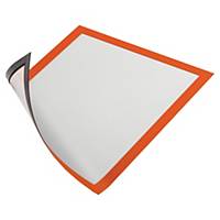 Wall display pouch Durable Duraframe 4869-09, A4, magnetic, orange, pack 5 pcs