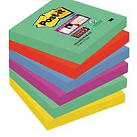 Karteczki Post-it® Super Sticky, Marrakesz, 76x76mm, 6x90 sztuk