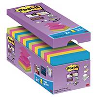Post-it® Super Sticky Z-notes viestilappu 76 x 76mm lajitelma, 1 kpl=16 nidettä