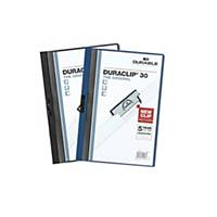 DURACLIP 2200 FOLDER PVC 30P 3MM D/BLU