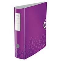 Leitz 1106 WOW Active lever arch file 180 degrees 80mm PP purple