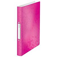 Leitz 4257 WOW 2-ring binder A4 PP 25mm pink