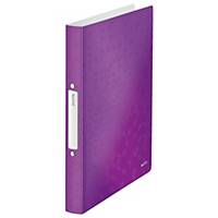 Leitz 4257 WOW 2-ring binder A4 PP 25mm purple