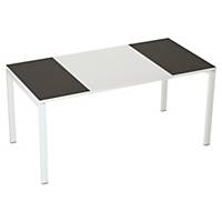 Schreibtisch B160 Easydesk, nicht verstellbar, 160x80 cm, grau/weiss