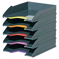 Durable VARICOLOR Letter Tray Set - Stackable & Colour Coded Trays -Pack 5