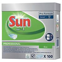 Geschirrspül-Tabs Sun, ökologisch, Packung à 100 Stück, geruchsneutral