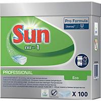 Sun Spülmaschinentabs Pro All in one ECO, 100 Tabs