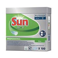 Sun All-in-One Eco vaatwastabletten, per 100 tabletten