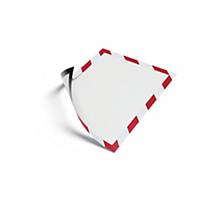 Durable Duraframe Magnetic Security A4 Red/White - Pack of 5