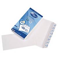La Couronne bags peel and seal DL 110 x 220 90g white - pack of 50