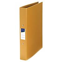 Lyreco A4 25mm Polypropylene 2 Ring Binder - Yellow, Pack of 10