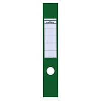 Durable ORDOFIX Adhesive Spine Ring Binder Labels - Green, Pack of 10