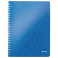 Notesbog Leitz WOW, A4, linjeret, blå