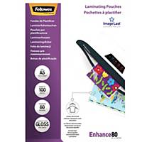 Laminating film Fellowes ImageLast A5, 2 x 80 my, glossy, package of 100 pcs