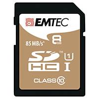 MEMORY CARD SDHC CLASSE 10 GOLD EMTEC DA 8 GB
