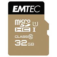 EMTEC Micro SDHC GOLD+ CL10 UHS-I U1 32GB + adaptor