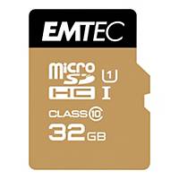 EMTEC GOLD MICRO SDHC MEMORY CARD WITH ADAPTOR 300X 32GB