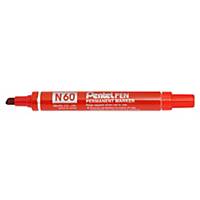 Pentel Pen N60 marcatore indelebile punta a scalpello 2,5-7 mm rosso