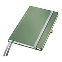 Notesz Leitz Style, keményfedeles, A5, vonalas 7 mm, 160 oldal, zöld